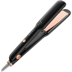 Hair Straightener, 1.6 Inch Flat Iron Straightener and Curler 2 in 1 for Less Frizz for Women Men Shinier & Smoother Hair