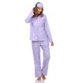 thumbnail image 2 of White Mark Pyjama Trois Pièces à Boutons pour Femme, 2 of 6