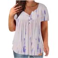 thumbnail image 2 of TIMIFIS Plus Size Tunic Tops For Leggings Casual Flowy Tshirts Ruched Blouses For Women, 2 of 6