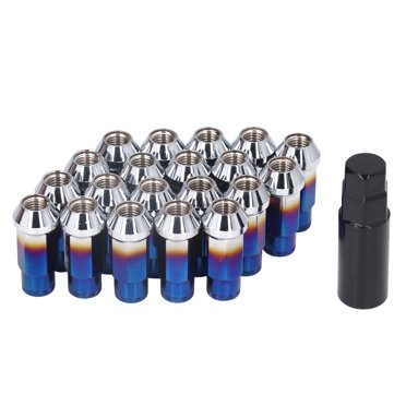 Écrous de Roue, 20 Pcs M12x1.5 Écrous de Crantage de Roue Écrous de Crantage de Jante Esthétique Élégante