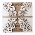 thumbnail image 2 of Picky Bride 50Pcs Rustic Wedding Invitations with Kraft Wedding Invite Cards Blank Laser Cut Wedding Invitations - Set of 50 pcs (Blank Wedding Invitations), 2 of 4