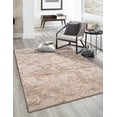 thumbnail image 1 of LaDole Rugs 4x6 ft Luxury Abstract Area Rug | Small Carpet For Bedroom, Living Room, Kitchen, Entry Way, Indoor Floor Décor | Copper Beige Brown, 1 of 5