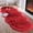 Red #6, variant on Lisbinx 55In Extra Large Plush Bedroom Rug | Soft Velvet Fleece Carpet | Water Absorbent & Non-Slip Backing | Washable Modern Runner for Living Room & Bathroom