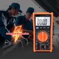 thumbnail image 3 of yeacher Smart Digital Multimeter with True RMS, 6000 Counts, Auto/Manual Range, AC/DC Voltage/Current Measurement, Temperature Testing, Flashlight, Black & Orange (OM901B, Battery Not Included), 3 of 7