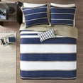 thumbnail image 2 of Ashton Comforter Set Navy King/Cal King, 2 of 5