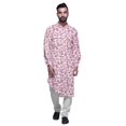 thumbnail image 1 of Atasi Kurta Traditionnel en Rayonne Imprimée à Col Mandarin pour Hommes Chemise Décontractée, 1 of 6