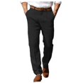 thumbnail image 1 of Men's Summer Beach Pants - Straight Leg, Breathable Fabric, Front Pockets - Formal/Casual Trousers for All Occasions, 1 of 5