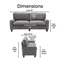 thumbnail image 3 of Serta Palisades 78" Sofa in Gray, 3 of 5