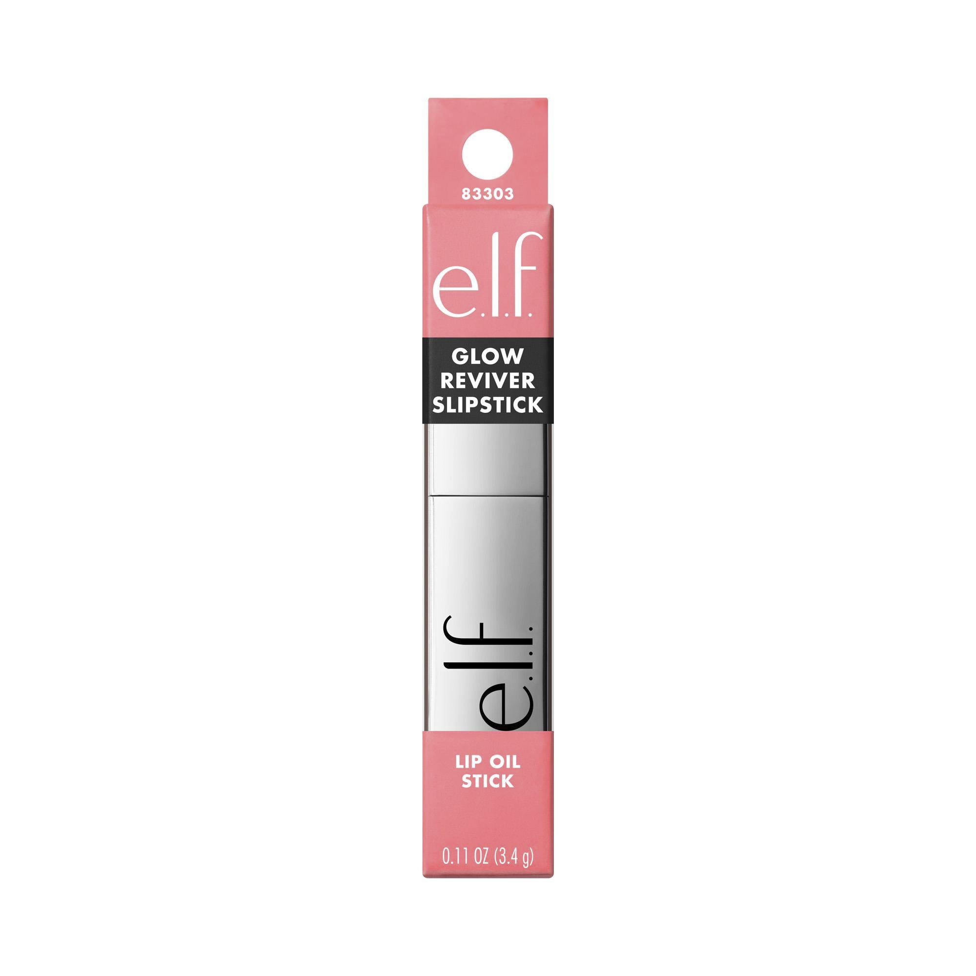 e.l.f. Cosmetics Glow Reviver Lip Oil Stick, Pink-Me Energy, 3.4 g