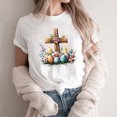 thumbnail image 1 of Weiqiqre Womens Summer Tops Happy Easter T Shirt Easter Bunny Shirt Cute Rabbit Graphic Tee Gift Spring Tees Tops, 1 of 4