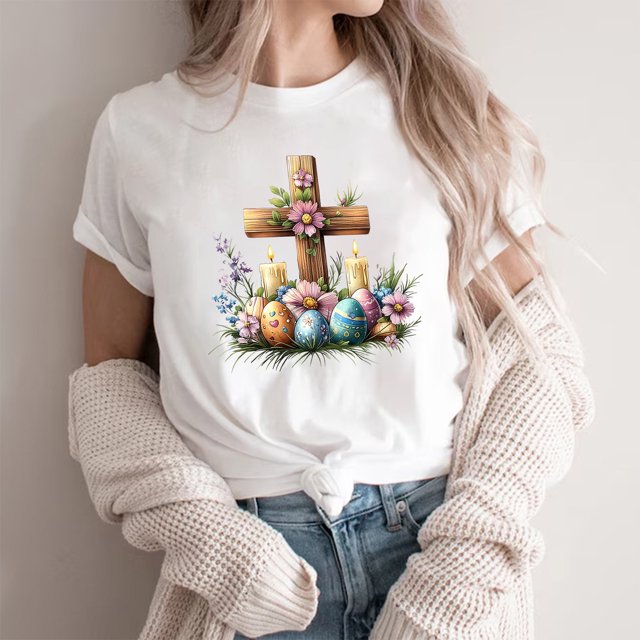 Weiqiqre Womens Summer Tops Happy Easter T Shirt Easter Bunny Shirt Cute Rabbit Graphic Tee Gift Spring Tees Tops