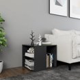 thumbnail image 1 of vidaXL Side Table Grey 50x50x45 cm Engineered Wood, 1 of 4
