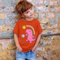 thumbnail image 2 of 6x T-Shirt Lépreux Filles Garçon et Fille Mode Décontractée Imprimé Col Rond Manches Courtes T-Shirt Haut, 2 of 3