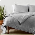 thumbnail image 1 of Bare Home Goose Down Alternative Comforter Set - 3 Piece Set - Queen, Heathered Charcoal, 1 of 4