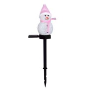 TopLLC Solar Lights Outdoor Solar Garden LED Christmas Lawns Snowman Plug Lights Ground Plug Solar Powered Waterproof Garden Lights for Yard Patio Lawn
