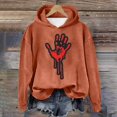 thumbnail image 2 of WEAIXIMIUNG Sweat à Demi-Zip pour Femmes Sans Capuche Automne et Hiver 2025 Tendance avec Impression de Lettres, 2 of 4