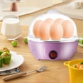 thumbnail image 1 of CQCYD under $5 Hard Boiled Egg Cooker - Electric Large Hard-Boiled Egg Cooker, 7 Capacity, Poached, Scrambled, Omelets, Whites, Sandwiches, for Keto & Low-Carb Diets, 1 of 6