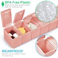 thumbnail image 4 of 7 Day Pill Organizer,Daily Pill Cases for Pills/Vitamin/Fish Oil/Supplements,2Pcs Weekly Pill Organizer, 4 of 7