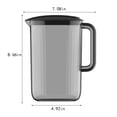 thumbnail image 3 of Kitchen Kettle Pots à Jus avec Couvercles pour Réfrigérateur Distributeur de Boissons en Plastique Pichet à Boisson avec Couvercle Distributeur Multi-Boissons Pichet à Boisson pour Fêtes 2 L, 3 of 7