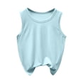 thumbnail image 1 of SROBPTY T-Shirts Garçons Filles, T-Shirt de Base pour Enfants Uni à Col Rond d'Été Décontracté Confortable et Respirant Bleu 9 Ans, 1 of 4