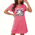 thumbnail image 1 of Tnhcen Pyjama d'Halloween pour Femmes Grande Taille, Robes de Pyjama en Molleton Double Face P-2TG, Douces et Confortables, Tenue d'Intérieur Extensible, 1 of 3