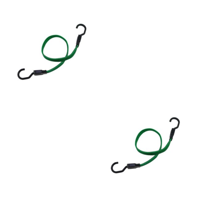 ZheElen 1/2/3/5 Durable Luggage Rope - Secure And Weather-resistant For Travel Easy Installation Straps With Hook green black 65cm 2PCS
