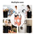 thumbnail image 4 of DouZhe 50L Rectangular Laundry Basket, Magical Cute Happy Ghosts Prints Waterproof Foldable Laundry Hamper with Aluminum Handles, 4 of 6