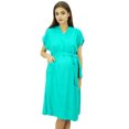 thumbnail image 1 of Bimba Maternity Robe Nursing Coverup With Side Shoulder Buttons Baby Shower Gift, 1 of 9