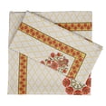 thumbnail image 1 of Vargottam Collection de Luxe Linge de Table Décor Serviette en Coton Tissu Imprimé Serviettes Réutilisables Ensemble de 12, 20 X 20 - Floral Asiatique, 1 of 6