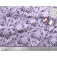 thumbnail image 2 of Soimoi Purple Rayon Fabric Filigree Damask Print Fabric by Yard 42 Inch Wide, 2 of 3