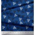 thumbnail image 3 of Soimoi Georgette Viscose Fabric Triangle Block Print Sewing Fabric Yard 42 Inch Wide, 3 of 3