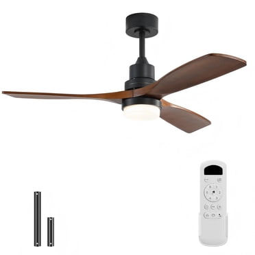 Sofucor Ceiling Fan with Light Remote: 52 inch Modern Bedroom Fans with Dimmable Tri-Color Temperature LED - Quiet Reversible DC Motor - Indoor Outdoor Paito Use