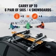 thumbnail image 2 of KFFKFF Ski Snowboard Roof Rack 31.7" Universal Ski Rack for Car Roof with Lock, 2 of 9