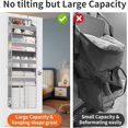 thumbnail image 2 of PC Over the Door Diaper Organizer with Large Capacity Caddy Bins & Mesh Side Pockets Baby Stuff Hanging Caddy Storage and Newborn Essentials Closet Organizer for Nursery B, 2 of 8