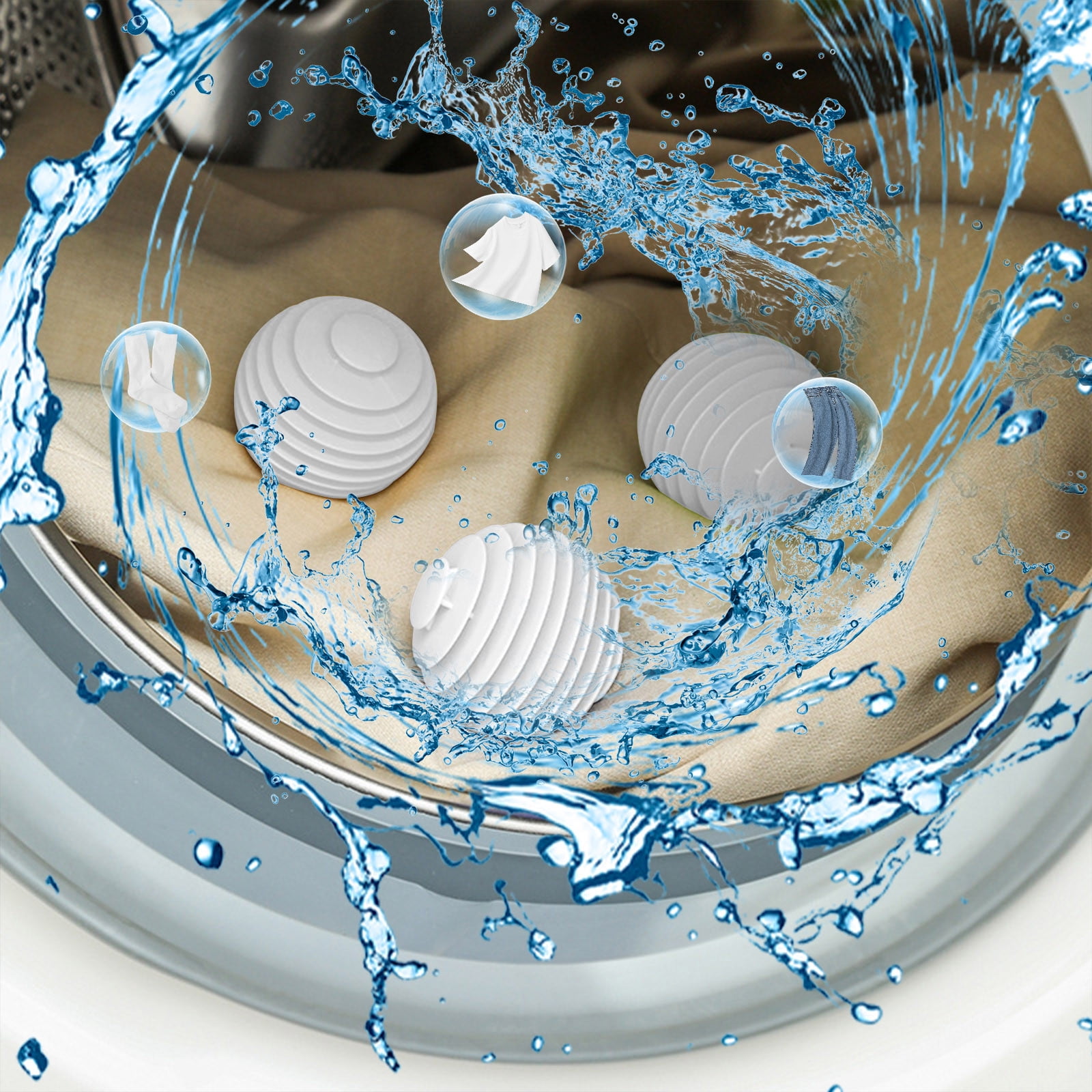 TIMIFIS Enlève-Poils pour Animaux pour la Lessive 3 Pcs Vêtements Adsorption Sans Enroulement Enlèvement des Poils Boule de Nettoyage Réutilisable Enlève-Poils Machine à Laver Attrape-Poils Boule de Lessive Balle de Sécheuse pour Vêtements