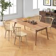 thumbnail image 2 of Gymax 4 PCS Dining Chair Windsor High Spindle Back Wood Kitchen Chairs w/ Rubber Wood Frame Natural, 2 of 10