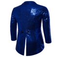 thumbnail image 3 of Costume pour Homme Paillettes Brillantes Col Rabattu Bal Queue-de-Pie Smoking, 3 of 5