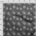 thumbnail image 3 of oneOone Tissu Viscose Georgette Gris Matériel de Robe Florale Tissu Imprimé Tissu au Mètre 42 Pouces de Large, 3 of 4