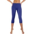thumbnail image 4 of Birdeem Mode Décontractée Femmes Uni Extensible Dames Taille Haute Pantalon Grand Pantalons de Yoga Capris, 4 of 8