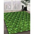 thumbnail image 3 of Ahgly Tapis d'Intérieur Lavable en Machine Carré Vert Émeraude Profond, 6 Pieds Carré, 3 of 7