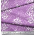 thumbnail image 2 of Soimoi Tissu Modal Satin Filigrane Damas Imprimé Tissu de Couture Yard 42 Pouces de Large, 2 of 3