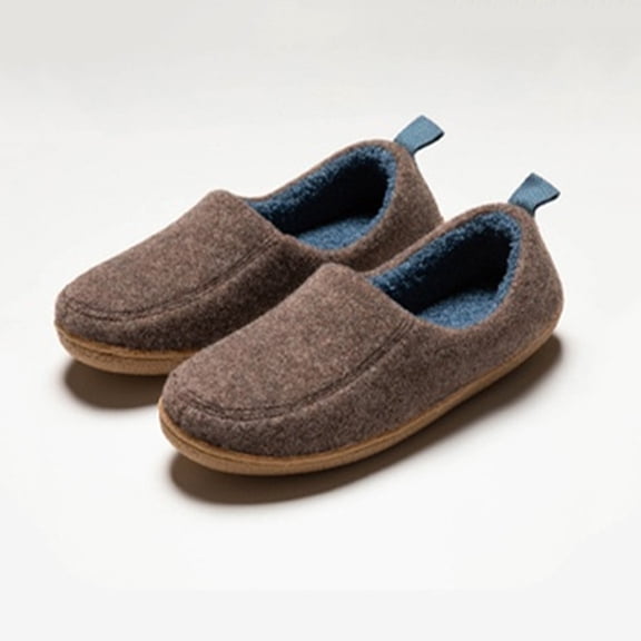 LSLJS Women's Cotton Slippers, Women Winter Casual Low Heel Solid Indoor Non-Slip Warm Short Plush Soft Velvet Shoes, Warm Home Slippers, Home Decor