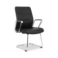 thumbnail image 1 of Chaise de Bureau Rembourrée en Cuir PU Microfibre Dossier Moyen, 1 of 1