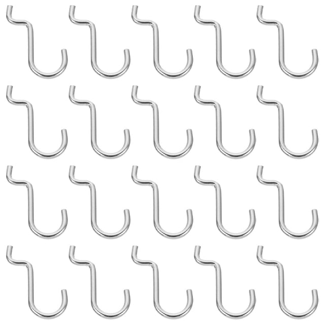 BESTYASH 30pcs Peg Board Hangers Heavy Duty Iron for Garage Organization for Crafters