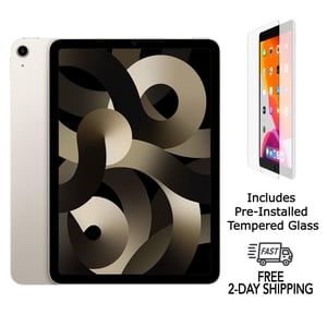 Rénovés Apple iPad Air 5 w Verre trempé préisolé (WiFi) 256GB Starlight (Catégorie A)