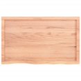 thumbnail image 2 of vidaXL Bathroom Countertop Light Brown 100x60x(2-6)cm Treated Solid Wood, 2 of 5