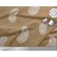 thumbnail image 2 of Soimoi Polyester Crepe Fabric Paisley Block Decor Fabric Printed Yard 52 Inch Wide, 2 of 3