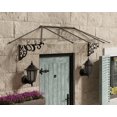thumbnail image 4 of Canopia by Palram Lily Door Awning 35" x 105" Black Frame with Clear Panels, 4 of 5