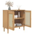 thumbnail image 2 of vidaXL Sideboard SENJA Rattan Look Brown 80x35x80 cm Solid Wood Pine, 2 of 5
