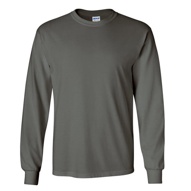 Gildan T-Shirt à Manches Longues en Coton Ultra Uni à Col Ras du Cou pour Hommes